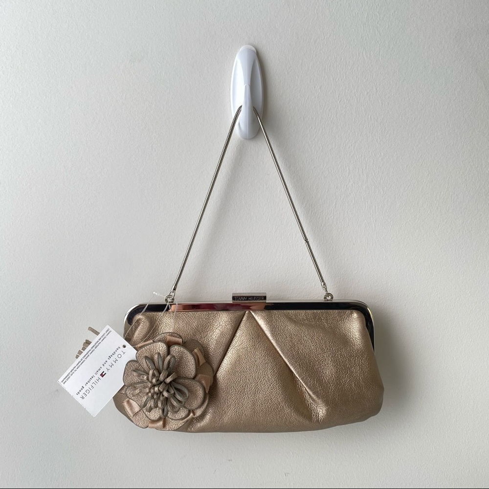 Gold Evening Clutch by Tommy Hilfiger